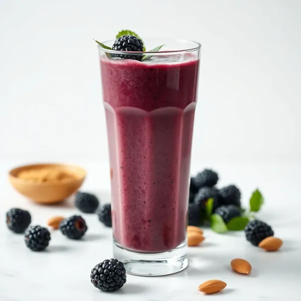 Immune-Boosting Blackberry Almond Milk Smoothie