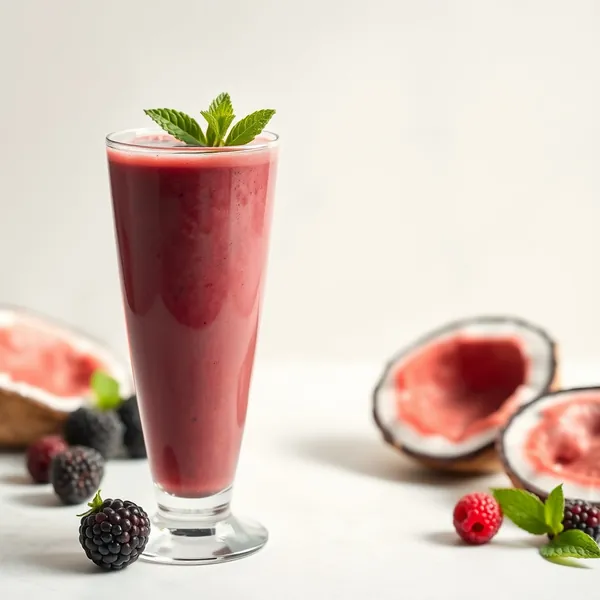 Immune-Boosting Blackberry Coconut Water Smoothie