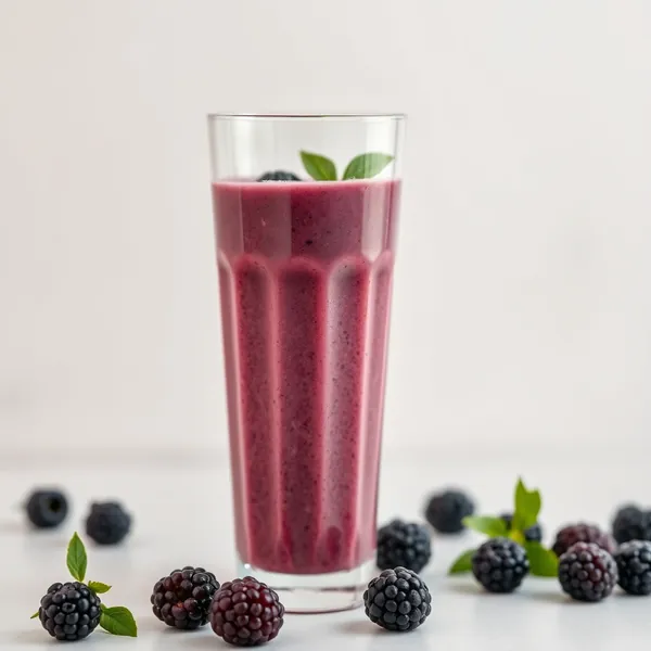 Smoothie de Amora e Leite de Aveia que Aumenta a Imunidade