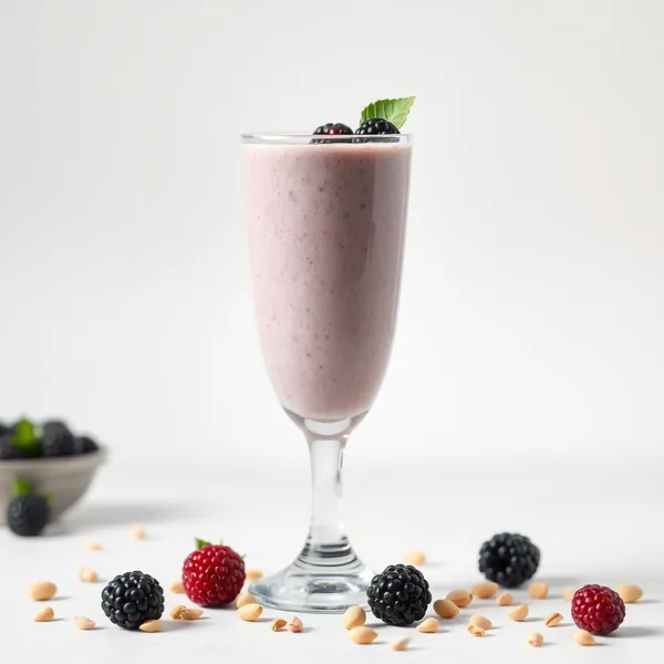 Immune-Boosting Blackberry Pistachio Milk Smoothie