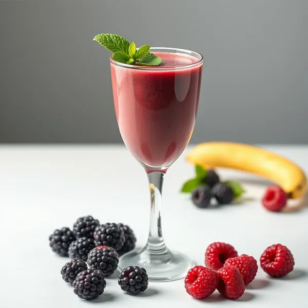 Immune Boosting Blackberry Protein Shake Smoothie