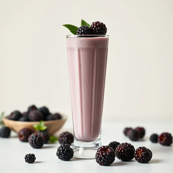 Immune-Boosting Blackberry Spelt Milk Smoothie