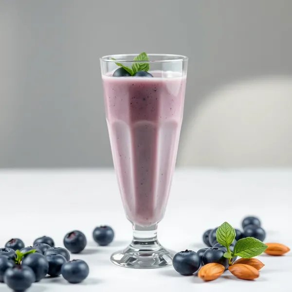Smoothie de Arando e Leite de Amêndoa que Impulsiona o Sistema Imunológico