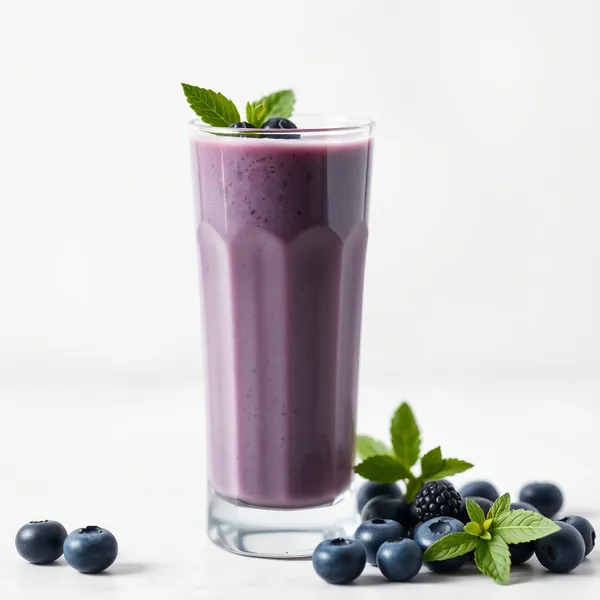 Smoothie de Myrtille et Lait de Cannabis qui Renforce le Système Immunitaire