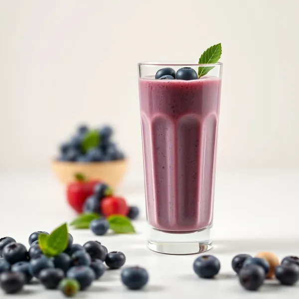 Smoothie de Arando e Leite de Macadâmia que Impulsiona o Sistema Imunológico