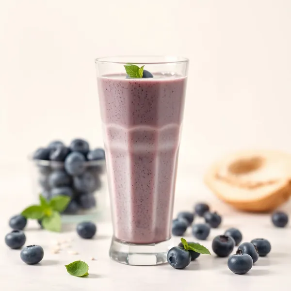 Immune Boosting Blueberry Oat Milk Smoothie