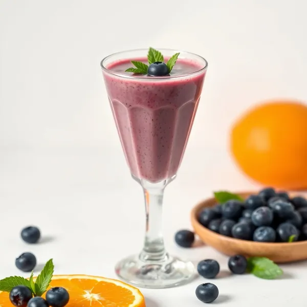 Immune-Boosting Blueberry Orange Juice Smoothie