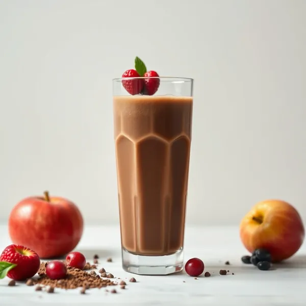 Immune-Boosting Cacao Powder Apple Juice Smoothie