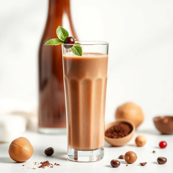 Immune-Boosting Cacao Powder Hazelnut Milk Smoothie