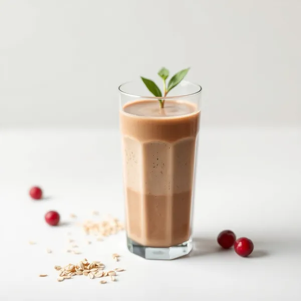Smoothie au Lait d'Avoine et Cacao qui Renforce le Système Immunitaire