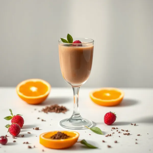 Smoothie de Cacau em Pó e Suco de Laranja para Aumentar a Imunidade