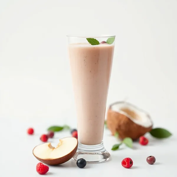 Smoothie Jus de Pomme et de Noix de Coco pour Booster l'Immunité