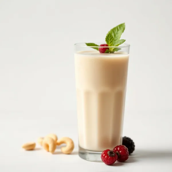 Smoothie de Leite de Coco e Caju que Impulsiona o Sistema Imunológico