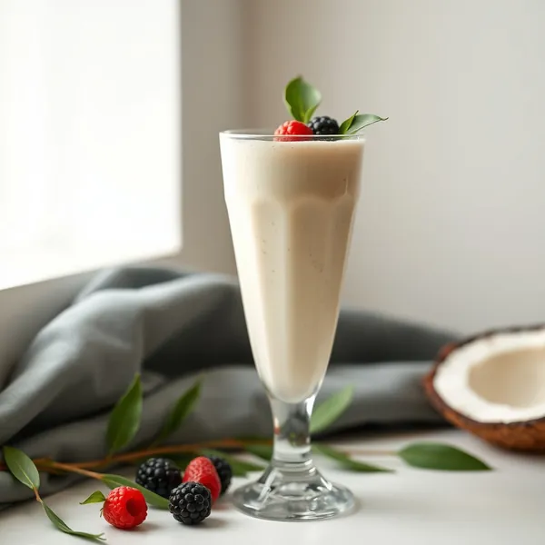 Smoothie al Latte di Riso e Cocco che Aumenta l'Immunità