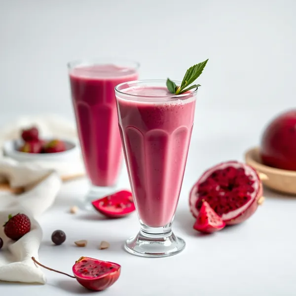 Immune-Boosting Dragonfruit Almond Coconut Milk Smoothie