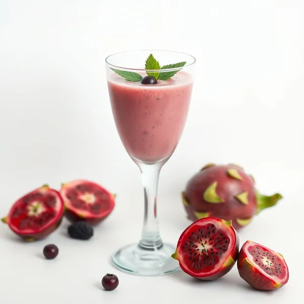Smoothie de Iogurte Grego com Fruta Dragão para Reforçar o Sistema Imunológico