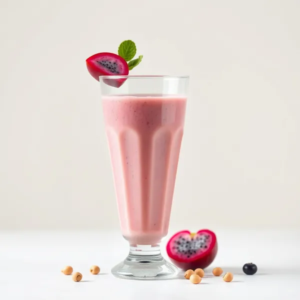 Immune-Boosting Dragonfruit Hazelnut Milk Smoothie