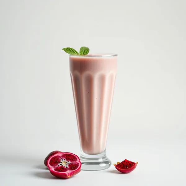 Smoothie au Lait d'Avoine et Fruit Dragon qui Renforce le Système Immunitaire