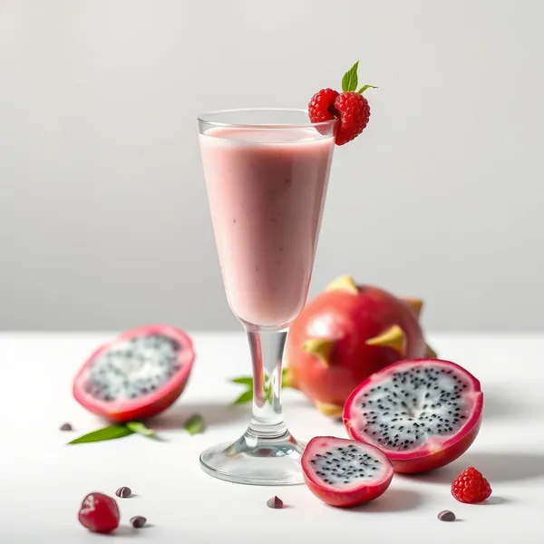 Smoothie de Arroz com Fruta Dragão que Impulsiona o Sistema Imunológico