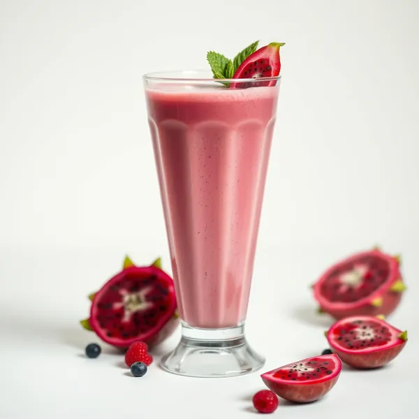 Smoothie de Dragon Fruit e Leite de Soja que Impulsiona o Sistema Imunológico