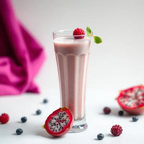 Smoothie de Leite de Espelta e Dragão que Aumenta a Imunidade