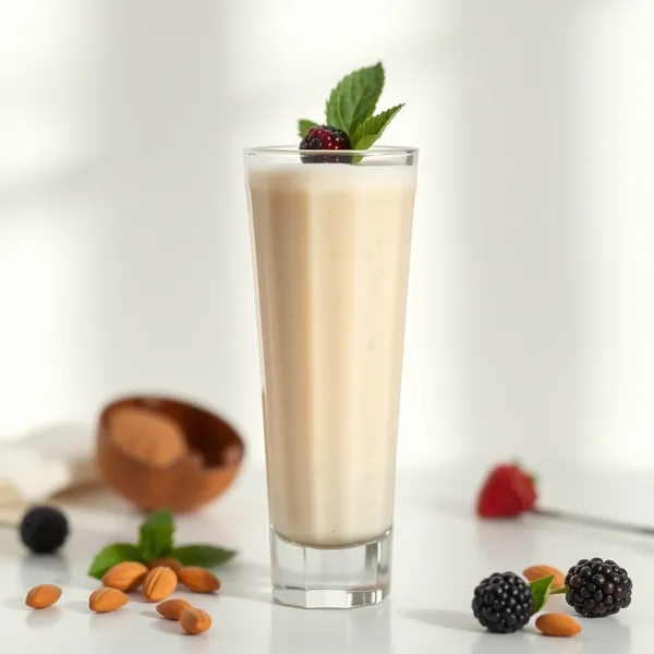 Smoothie au Gingembre, Amande et Lait de Coco pour Renforcer l'Immunité