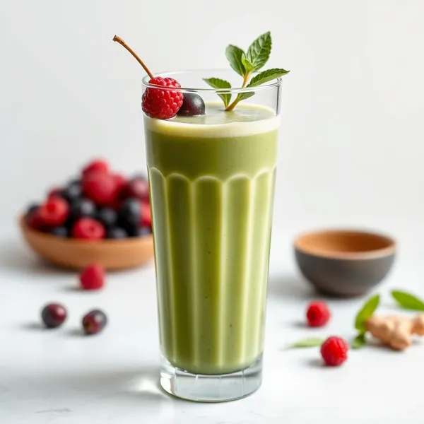 Smoothie de Chá Matcha e Gengibre para Aumentar a Imunidade