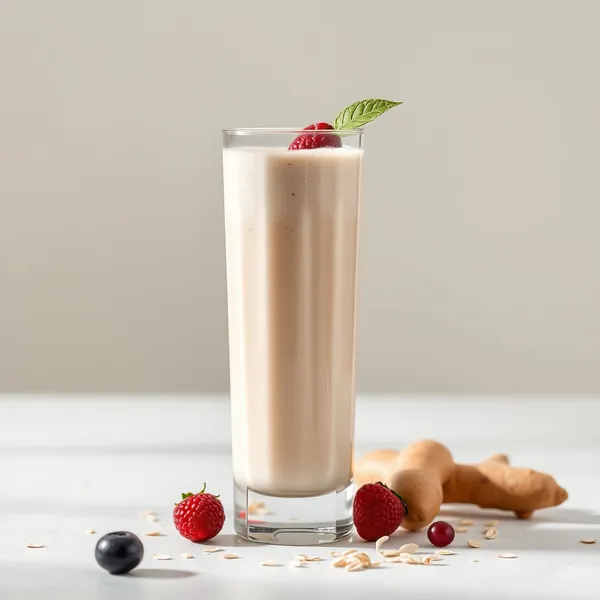 Smoothie di Latte d'Avena e Zenzero per Rafforzare il Sistema Immunitario