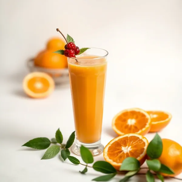 Smoothie di Succo d'Arancia e Zenzero per Potenziare l'Immunità