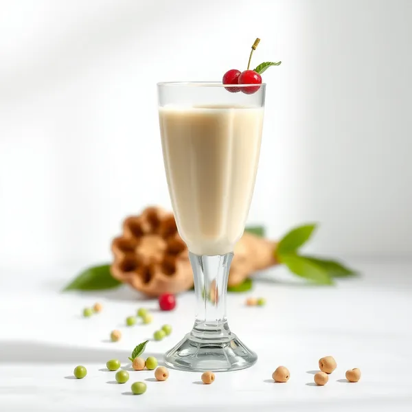 Smoothie allo Zenzero e Latte di Piselli che Potenzia il Sistema Immunitario