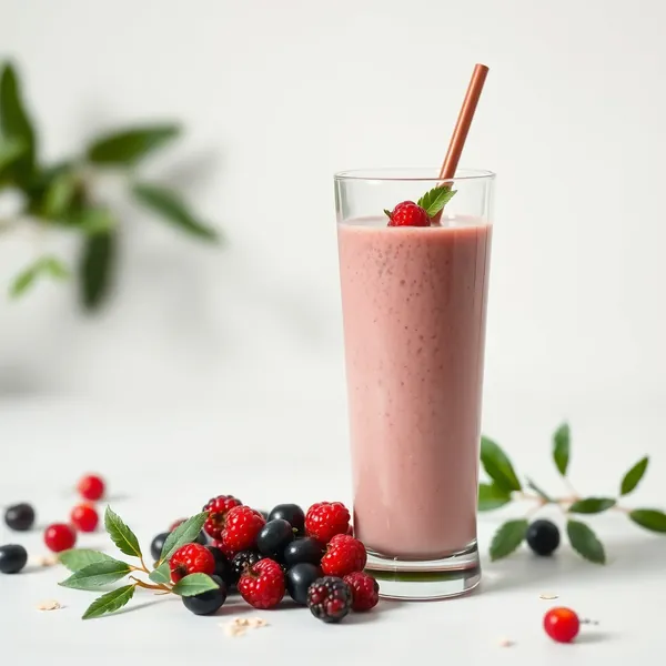 Smoothie au Lait d'Avoine aux Baies de Goji pour Booster le Système Immunitaire