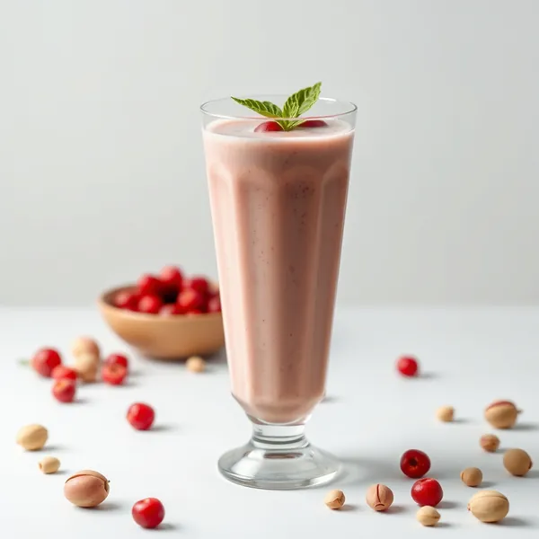 Smoothie de Leite de Pistache e Goji para Aumentar a Imunidade