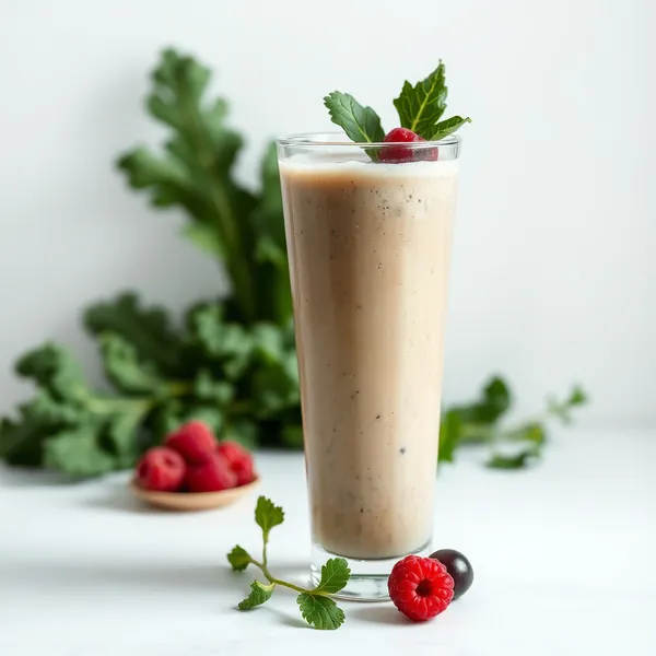 Smoothie de Chou Frisé et Eau de Coco qui Renforce le Système Immunitaire