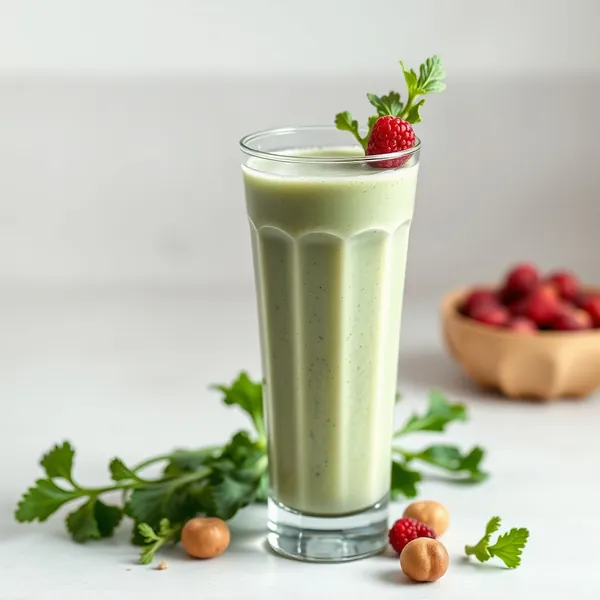 Smoothie de Chou Frisé et Lait de Noisette pour Booster l'Immunité