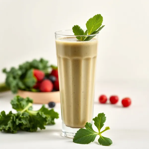 Smoothie de Protéine de Chou Frisé qui Renforce le Système Immunitaire