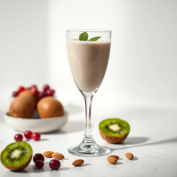 Kiwi Mandelmilch Smoothie zur Stärkung des Immunsystems