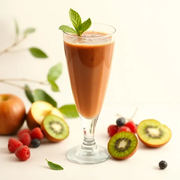 Smoothie de Kiwi e Maçã que Impulsiona o Sistema Imunológico