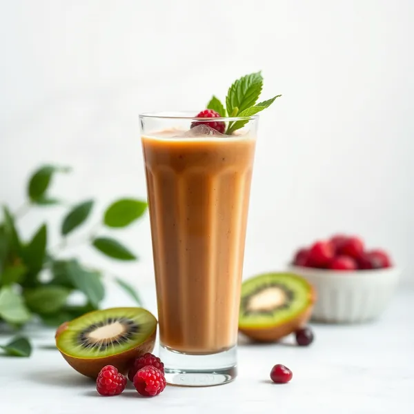 Smoothie de Kiwi com Café Frio para Aumentar a Imunidade