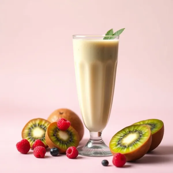 Batido de Kiwi e Leite de Macadamia para Aumentar a Imunidade