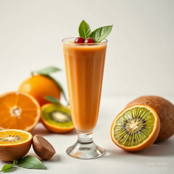Kiwi und Orangen Saft Smoothie für das Immunsystem