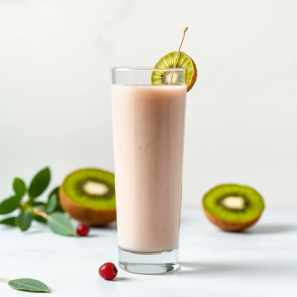Kiwi und Reis Milch Smoothie zur Stärkung des Immunsystems
