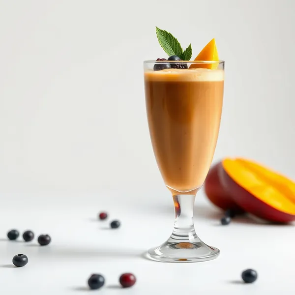Smoothie de Manga com Café Frio que Impulsiona o Sistema Imunológico