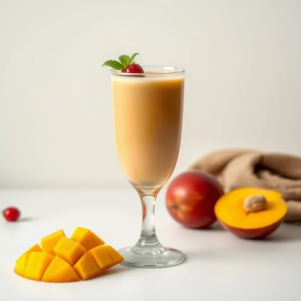 Smoothie de Mangue et de Lait de Noisette qui Renforce le Système Immunitaire