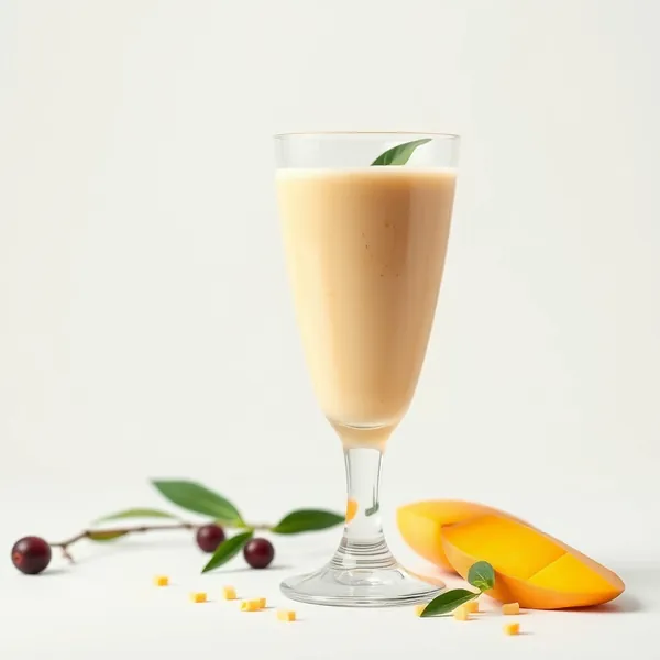 Smoothie de Mangue et de Lait de Cannabis qui Renforce le Système Immunitaire