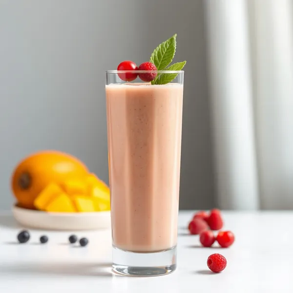 Smoothie di Mango e Latte di Piselli che Potenzia il Sistema Immunitario