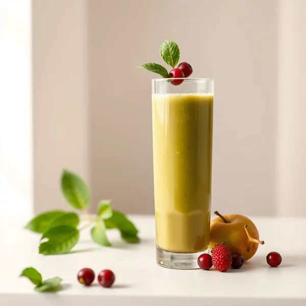 Smoothie Apfel und Matcha zur Stärkung des Immunsystems