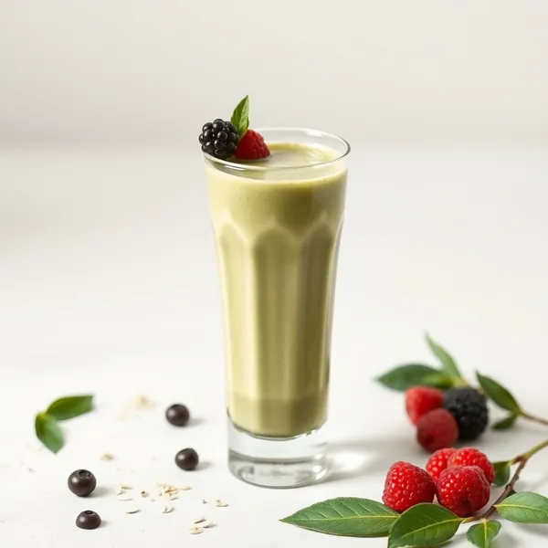 Smoothie au Lait d'Avoine et Matcha pour Renforcer le Système Immunitaire