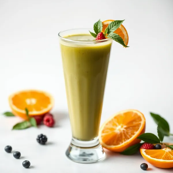 Smoothie de Laranja e Matcha para o Sistema Imunológico
