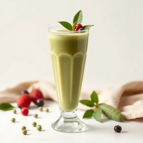 Smoothie Matcha et Lait de Pois pour Renforcer l'Immunité