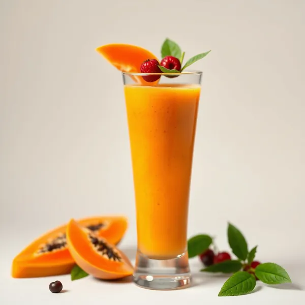 Smoothie de Suco de Papaya e Maçã para Aumentar a Imunidade
